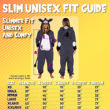 Funziez! Slim Fit Adult Onesie - Animal Halloween Costume - Plush Fruit One Piece Cosplay Suit for Women and Men