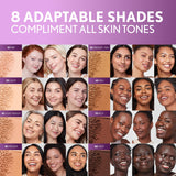 Covergirl Simply Ageless Skin Perfector Essence Foundation, 50 Medium-Tan, Tinted Skin Perfector, Skincare Makeup Hybrid, Sheer Tint, Radiant Finish, Skin-Like Finish, Vegan Formula, 1.0oz