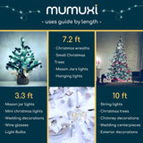 MUMUXI LED Fairy Lights Battery Operated String Lights [12 Pack] 7.2ft 20 Battery Powered LED Lights | Mini Lights, Centerpiece Table Decorations, Wedding Party Bedroom Mason Jar Christmas, Cool White