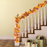 DearHouse 2 Pack Fall Garland Maple Leaf, 5.9Ft/Piece Hanging Vine Garland Artificial Autumn Foliage Garland Thanksgiving Decor for Home Wedding Fireplace Party Christmas (Yellow)