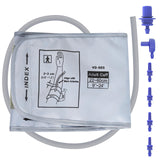 XXL Blood Pressure Cuff Compatible with Omron 9”-24” (22-60CM), Extra Large BP Replacement Cuff for Big Arms - includes 6 Connectors