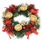 Christmas Advent Wreath - Red Berry Centerpiece With Advent Candles - X-mas Candle Decorations