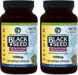 Amazing Herbs Black Seed Oil Pills 1250mg, 100 Softgel Capsules (Pack of 2)