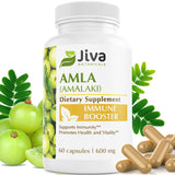 Jiva Botanicals Amla Capsules (Amalaki) - Amla Churna Supplement - Amla Herbal Supplement Made with Organic Amla Fruit Powder- Alternative to Amla Juice - 60 Vegan Capsules