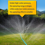 WINISOK Sprinkler Soaker Hose 100FT - Heavy Duty Sprinkler Hose, Efficient Saving Water 40 Pack Staples