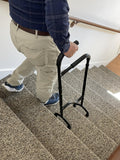 New Stair Climbing Assist Cane by Rock Steady Cane Lets You Walk Up and Down Stairs Easily with Less Pain. Perfect Step Helper for Those with Sore HIPS and Knees