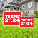 Swift Signs - Trump 2024 Yard Sign | Vote Republican Outdoor Decor for Presidential Election 2024 - Durable, Weatherproof Lawn Sign with H-Stake for Home, Window, or Office - 24x18 inches