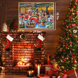 Advent Calendar Puzzle - Christmas Dogs and Cats 1008 Pieces Puzzles for Adults and Kids 24 Days Christmas Countdown Calendar, Advent Calendar 2024 Christmas Decorations Gifts for Boys Girls