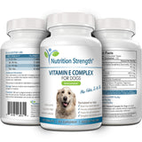 Nutrition Strength Vitamin E for Dogs, Promote Cardiovascular Health, Support Cell Membranes, Vitamin E Complex to Boost Dog Immune System Plus Zinc, Selenium, Folate, Salmon Oil, 120 Chewable Tablets