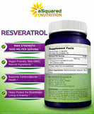 Natural Resveratrol Supplement – 1000mg – 180 Capsules