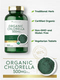 Carlyle Chlorella Tablets Organic 500 mg | 1000 Count | Vegetarian, Non-GMO, and Gluten Free