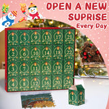 Christmas Puzzle Advent Calendar 2024, Christmas Jigsaw Puzzles for Kids and Adults- Dog's Christmas Advent Calendar Puzzle 24 Boxes 1008 Pieces Puzzles Countdown to Christmas Decorations Gifts