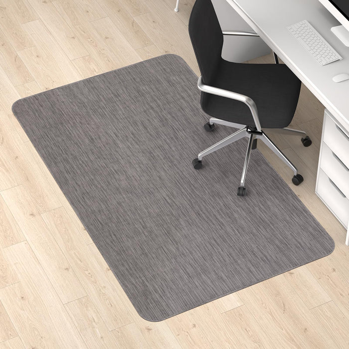 Blvornl Office Chair Mat for Hardwood Floor, 50"x 63" Desk Chair Mat for Hard Wood, Large Anti-Slip Hard Floor Protector Rolling Chair Mat, PVC Mat Desk Rug for Office Home, Dark Grey