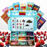 Final Boss Extremely Super Sour Candy, Natural Chewy Gummies Made with Dried Fruit, Free of Artificial Colors, Low Calorie Healthy Snack for Kids & Adults, 1.06oz, 27 Pack (All Sour Levels)