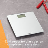 Health o Meter Glass Weight Tracking Digital Scale for Body Weight, Bathroom Scale, 2 Users, Accuracy & Precision, LCD Display, 400 lbs Capacity, Battery Included