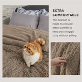 Bedsure Soft Brown Throw Blanket for Couch, Fluffy Fuzzy Blankets & Throws for Bed, Sofa, Cozy Plush Sherpa Fleece Faux Fur Blanket, Thick Warm Christmas Blanket Gifts for Women, Men, 50x60