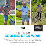 KOOLGATOR Evaporative Cooling Neck Wrap - Keep Cool in The Heat, Summer Cooling Accessories, Long Lasting, Reusable & Breathable, Available in 1, 3, or 5 Pack (Lady Bugs/Flowers, 3 Pack)