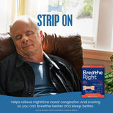 Breathe Right Nasal Strips, Extra Strength, Tan Nasal Strips, Help Stop Snoring, Drug-Free Snoring Solution & Instant Nasal Congestion Relief Caused by Colds & Allergies, 44Ct (Packaging My Vary)