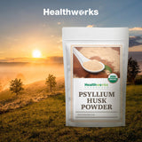 Healthworks Psyllium Husk Powder (80 Ounces / 5 Pounds) | Raw | Certified Organic | Finely Ground Powder from India | Keto, Vegan & Non-GMO | Fiber Support