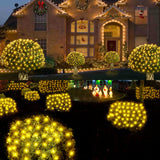 WBao Christmas Net Lights, 200LED 8.4ft x 5.2ft Christmas Bushes Lights with 8 Modes, Timer, End to End Connectable, Waterproof Design for Lawn, Bushes, Trees Outdoor Christmas Decorations, Warm White