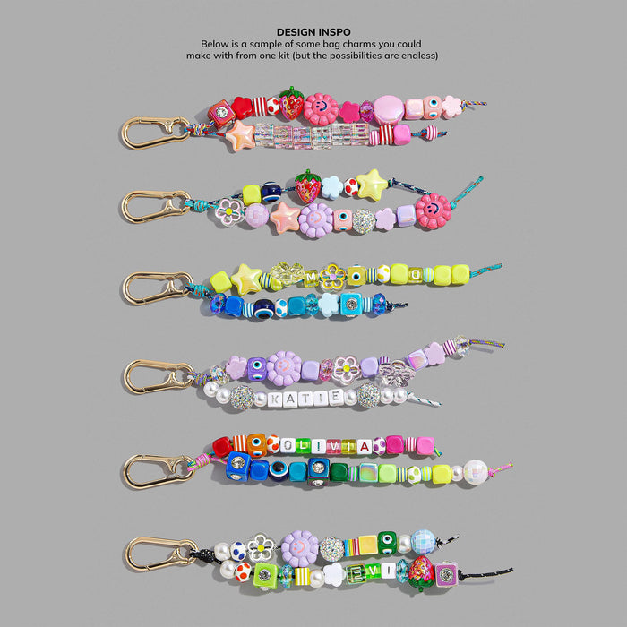 BaubleBar Ultimate DIY Bag Charm Kit | Oprah’s Favorite Things | Great for a Gift, Party, or Family Activity | Keychain Jewelry Making Kit with Beads | DIY Customizable Crafts for All Ages