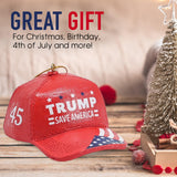 Kurt Adler 3.6" Save America Donald Trump Christmas Ornament, Make America Great Again Hat, Donald Trump Gifts, Donald Trump Ornaments, Trump 2024