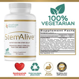 StemAlive - Promotes stem Cell Nutrition, Function and Health, 90 Capsules, from 100% Natural Sources