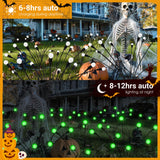 PATIOPIA 2 Pack Halloween Decorations Outdoor Waterproof 20 LED Firefly Garden Lights,Solar Lights for Outside,Solar Lights Outdoor,Solar Garden Lights for Halloween,Christmas,Yard,Patio(Green)