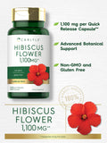 CARLYLE Hibiscus Flower Extract 1100mg | 120 Capsules | Max Potency