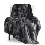 Bedsure Soft Tie Dye Black Twin Blanket for Bed, Fluffy Fuzzy Blankets Twin Size for Couch, Sofa, Cozy Plush Sherpa Fleece Faux Fur Blanket, Thick Warm Christmas Blanket Gifts for Women, Men, 60x80