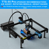 TTS-55 PRO 5.5W Laser Engraver Machine 40W Laser Cutter Laser Cutting Engraving Tool for Wood Metal Aluminum Glass Leather