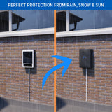 EVify Wallbox Cover • Wallbox Weather Protection • Protection Against Rain, Snow, Dust & UV for EV Charging Station • Protective Cover Rain Cover 27 x 20 x 12 cm