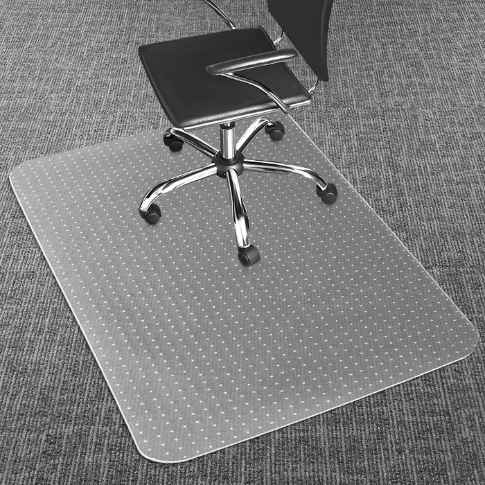 LeapYouth Extra Large Office Chair Mat for Carpets, 48'' X 60'' Clear Desk Floor Mat for Low, Flat and No Pile Carpeted Floors, Thick and Sturdy Carpet Protector for Desk Chair, 48''x60''