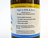 Virgin Cod Liver Oil - 8 Fl oz Natural, Wild Caught & Fresh Tasting,.High in Vitamin D, Omega 3 DHA/EPA (Lemon Flavored)