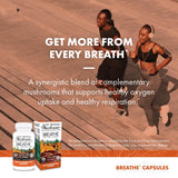 Host Defense Breathe* Capsules - Immune & Respiratory Support Mushroom Supplement - Herbal Lung Health Supplement with Chaga, Reishi & Cordyceps - 60 Capsules (30 Servings)*