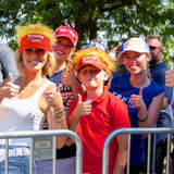 Trump Hat 2024 - Trump Hat with Hair, Embroidery Adjustable Baseball Cap Red