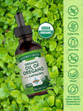 Nature's Truth Oil of Oregano Organic Liquid Drops | 2 fl oz | Mediterranean and Wild Oregano Supplement | Non-GMO & Gluten Free