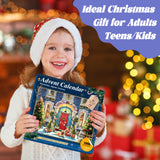 Advent Calendar 2024 Christmas Puzzle for Kids Adults - Christmas Facade 1008 Pieces 24 Boxes Puzzles Advent Calendars for Countdown to Christmas Toys Gift Puzzle for Boys Girls (27.6 in x 19.7 in)