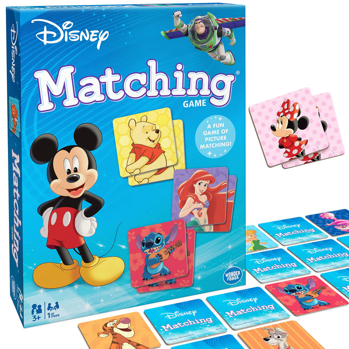 Wonder Forge Disney Classic Characters Matching Game | Fun Learning Toy for Kids Ages 3-5 | Engaging Memory Skills Game | Features Beloved Disney Icons