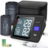 Blood Pressure Machine Upper Arm, 2 Size Cuffs M/L and XL, Medium/Large 9"-17" and Extra Large XL 13"-21", Accurate Automatic Digital BP Monitor, Large Backlit LCD, 2-User 1000 Memories, U85H