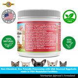 Pet's Friend Eggshellent Calcium 6 oz - Fine Eggshell Powder Calcium Supplement for Dogs and Cats, Low Phosphorous Non-Bovine Ingredients, Nourish Muscles, Joints, and Bones, Tasty Food Additive