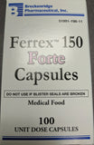 Ferrex 150 Forte Capsules - 100 Count Blister Pack