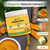 AMVital Turmeric Body Scrub - Handmade Natural Scrub For Body, Face, Hand, and Foot - Natural Skincare Body Scrub For Women - Suitable for All Skin Types (7.8oz)