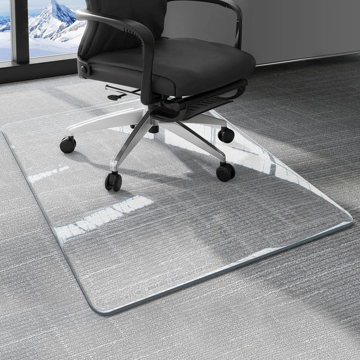 KAISLE 48" x 36" Office Chair Mat for Carpet Heavy Duty Hard Clear Desk Chair Mat Protection Floor Mats Can be Used on Carpet or Hard Floor
