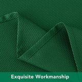 Biscaynebay Textured Fabric Christmas Square Table Cloth 70x70 Inch, Hunter Green Water Resistant Tablecloths for Dining, Kitchen, Wedding and Parties etc. Machine Washable