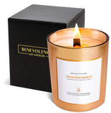 Benevolence LA Fresh Persimmon Wood Wick Candles | 8 Oz Scented Candles for Home Scented, Spring Candles Gifts for Women | 45 Hour Burn Aromatherapy Candles for Men | Natural Candles