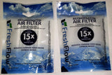 Fresh Flow W10311524 Air Filter Cartridge for Whirlpool Refrigerator's 2-Pack