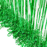 Green Tinsel Curtain Party Backdrop - GREATRIL Foil Fringe Streamers for St Patrick’s Day/Luau/Turtle/Hawaiian/Dinosaur/Ghost/Football/Christmas Decorations 2 Packs