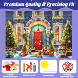 Advent Calendar 2024 Christmas Puzzle for Kids Adults - Christmas Facade 1008 Pieces 24 Boxes Puzzles Advent Calendars for Countdown to Christmas Toys Gift Puzzle for Boys Girls (27.6 in x 19.7 in)