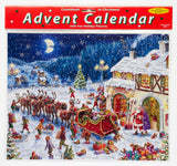 Santa's Sleigh Advent Calendar (Countdown to Christmas) with Holiday Pictures by Vermont Christmas Company